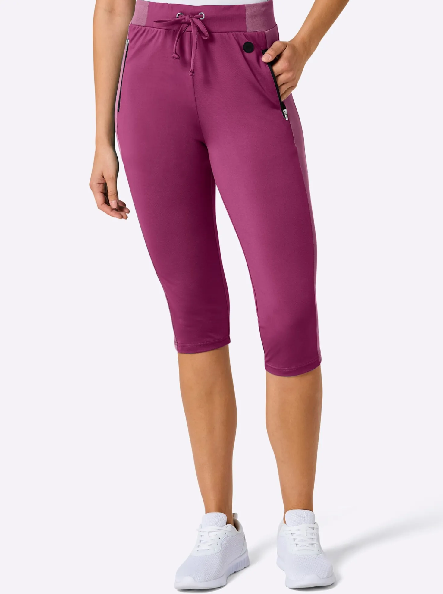 Caprileggings mit Teil-Dehnbund