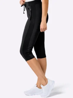 Caprileggings mit Teil-Dehnbund