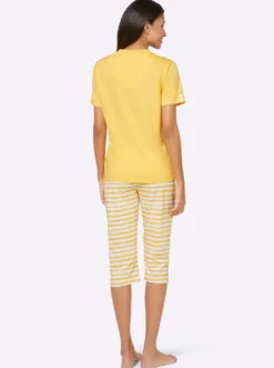 Capri-Schlafanzüge in Single-Jersey-Qualität