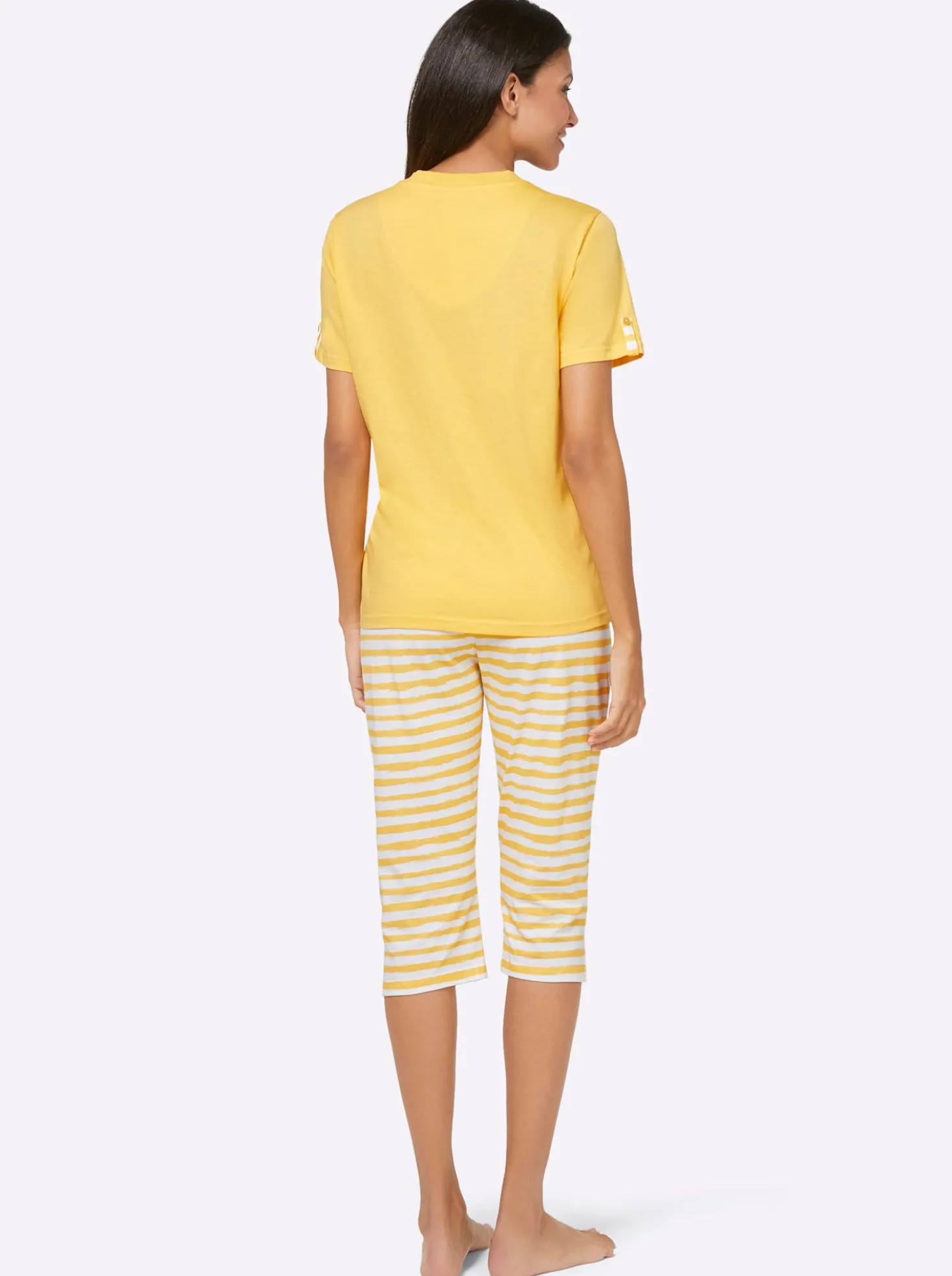 Capri-Schlafanzüge in Single-Jersey-Qualität
