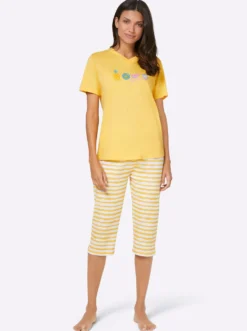 Capri-Schlafanzüge in Single-Jersey-Qualität