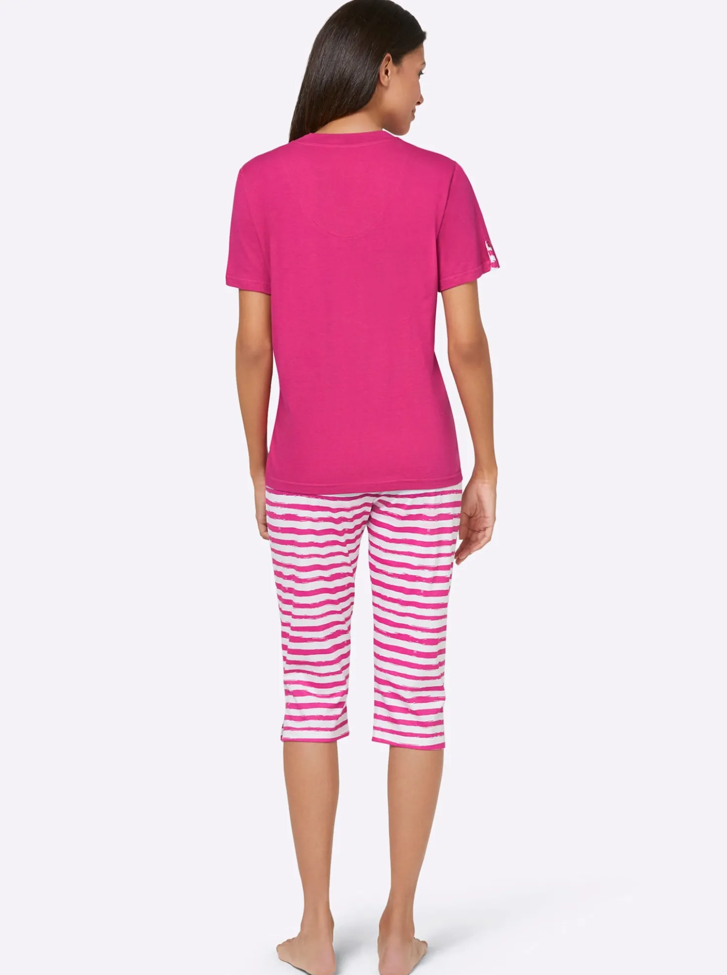 Capri-Schlafanzüge in Single-Jersey-Qualität