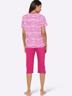 Capri-Schlafanzüge in Single-Jersey-Qualität