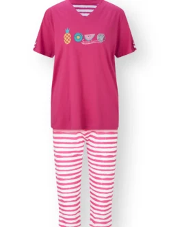 Capri-Schlafanzüge in Single-Jersey-Qualität