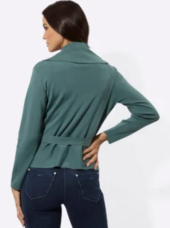 Cardigan mit Bindegürtel