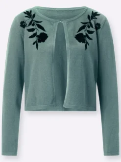 Cardigan mit einem Hakenverschluss