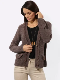 Cardigan mit Fransen