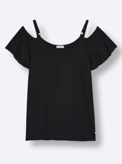 Carmenshirt mit fixierten Trägern