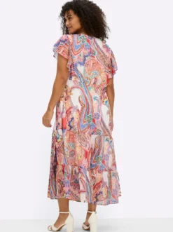 Chiffonkleid mit Paisleydruck