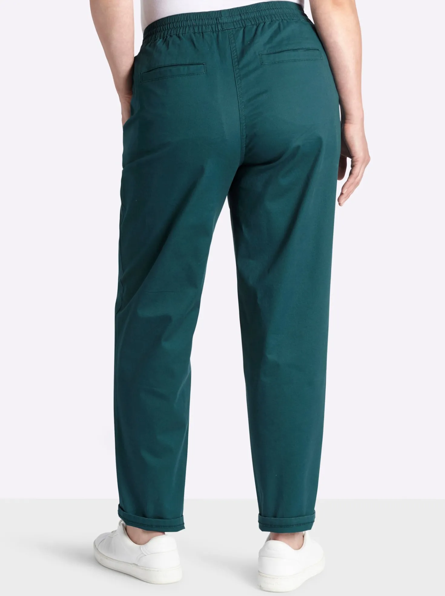 Chinohose mit Gummibund und Bindeband