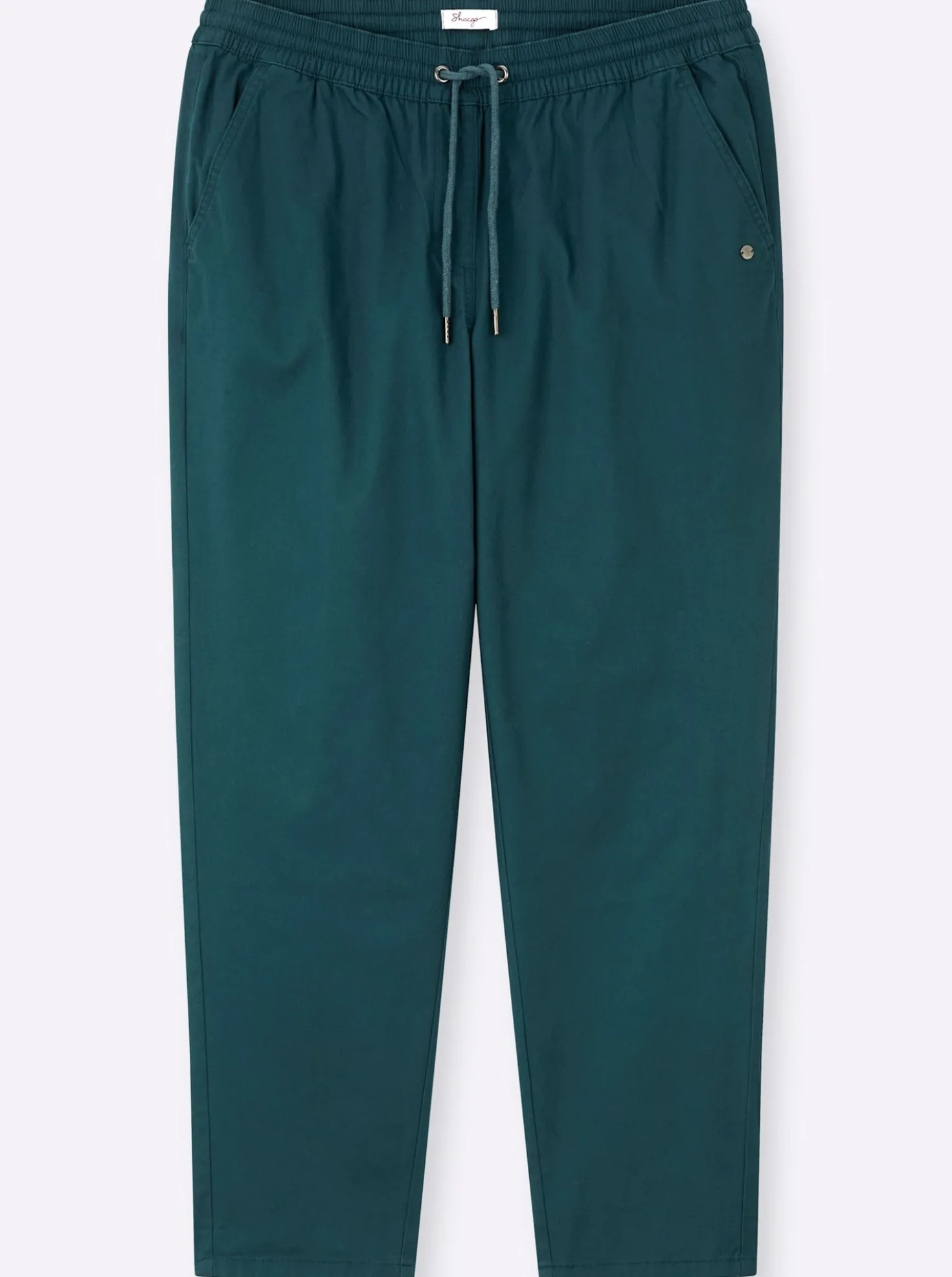 Chinohose mit Gummibund und Bindeband