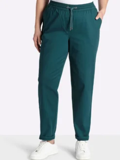 Chinohose mit Gummibund und Bindeband