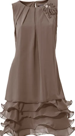 Cocktailkleid mit Rüschen am Saum
