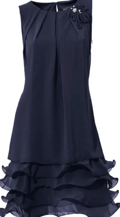 Cocktailkleid mit Rüschen am Saum