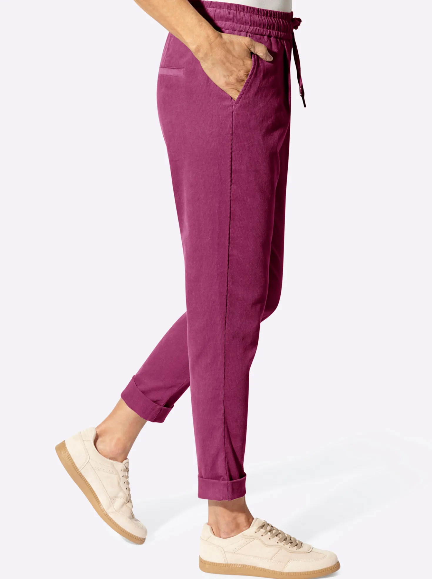 Cordhose mit Schlupfbund