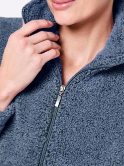 Damenbademantel aus Teddy-Fleece