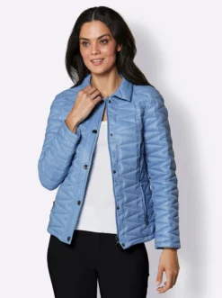 Daunenjacke mit Zick-Zack-Steppung