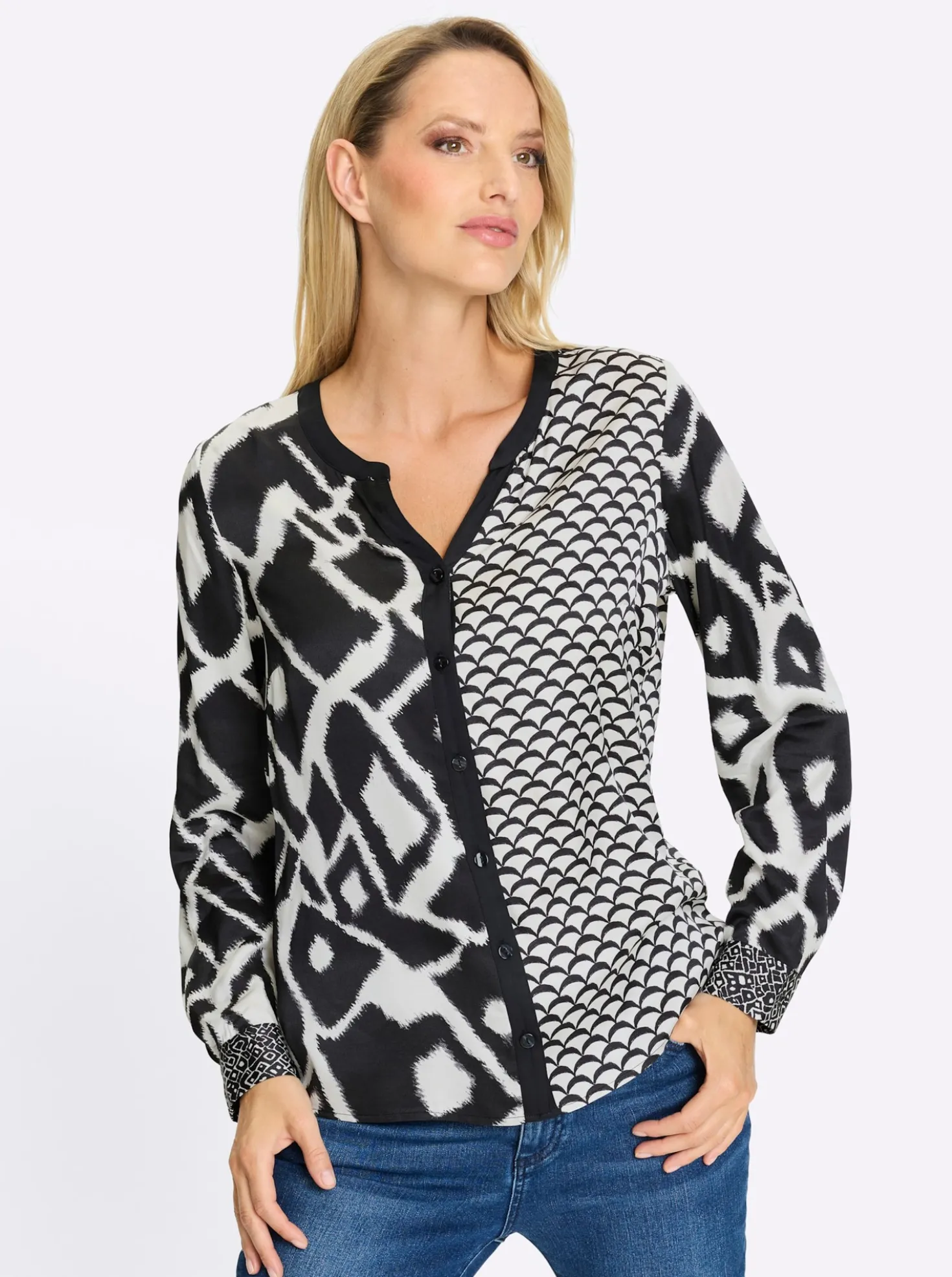 Druckbluse