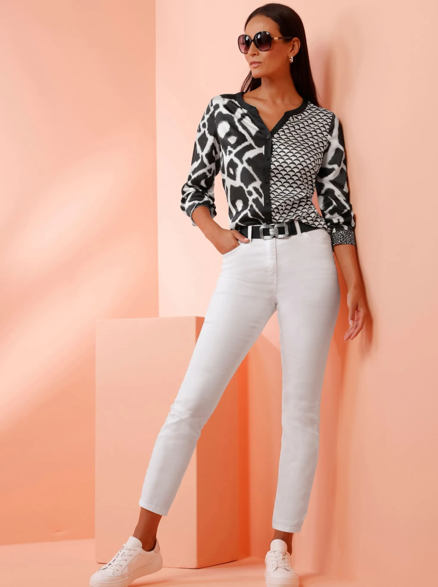 Druckbluse