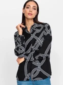 Druckbluse aus reinem Modal