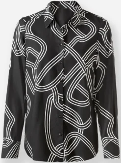 Druckbluse aus reinem Modal