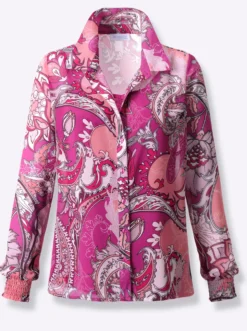 Druckbluse in leichter Georgette-Qualität