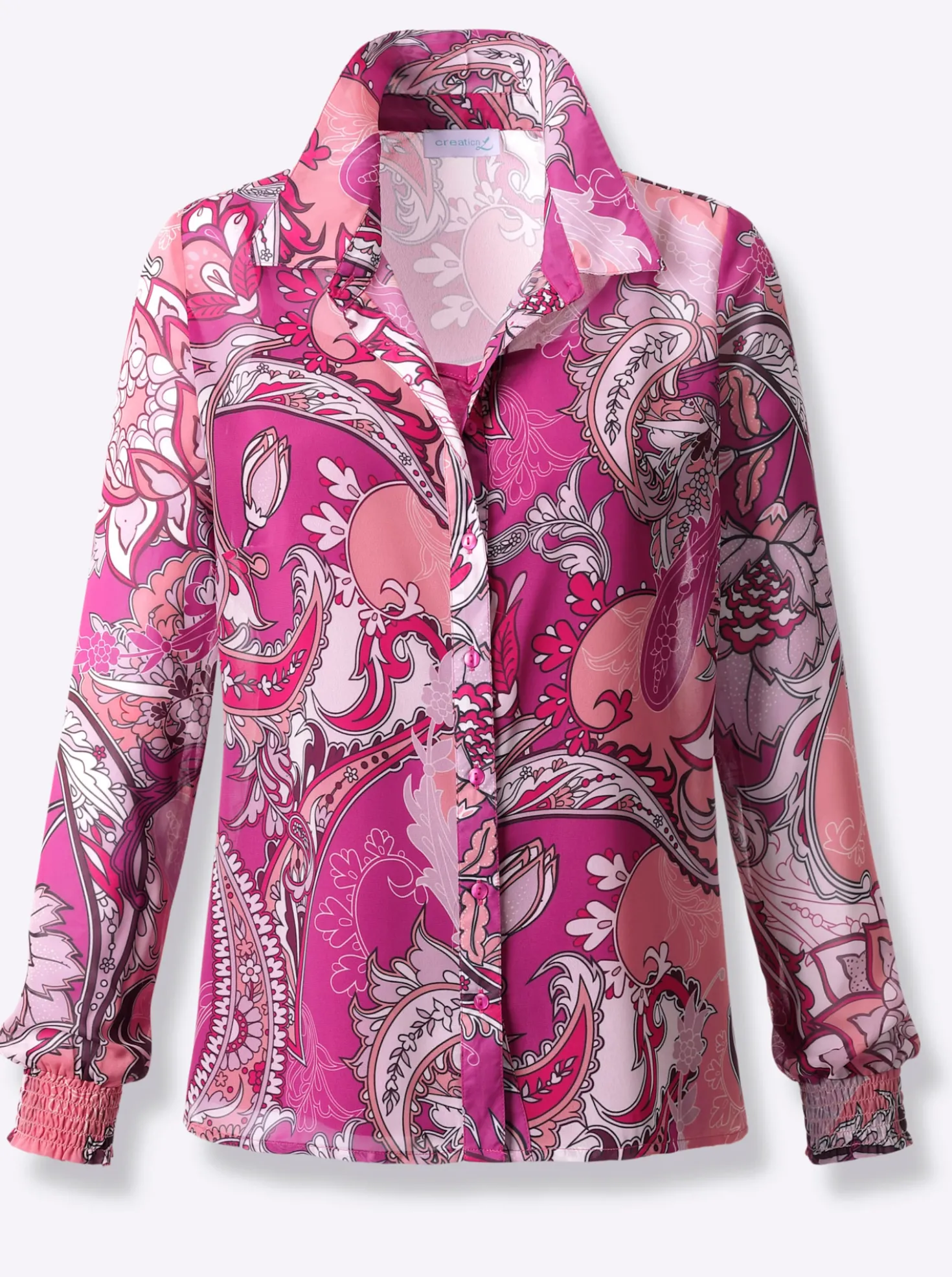 Druckbluse in leichter Georgette-Qualität