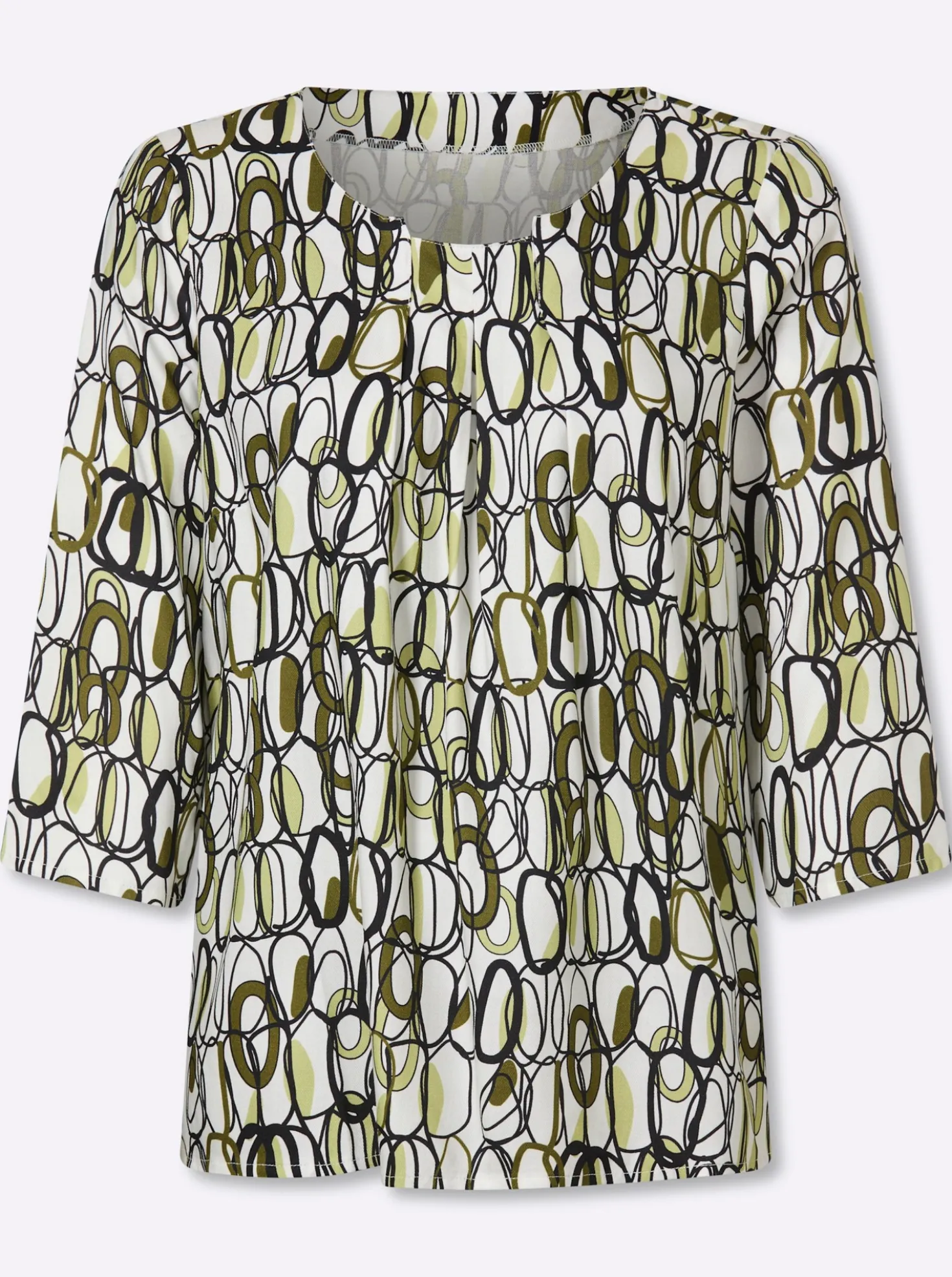 Druckbluse mit 3/4-Arm