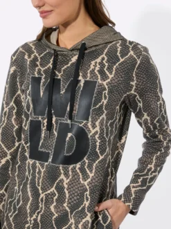 Druckkleid in Sweat-Qualität