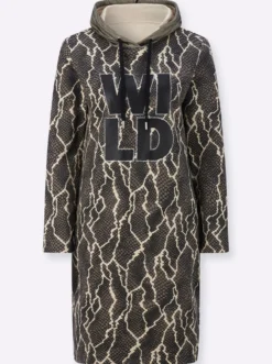 Druckkleid in Sweat-Qualität