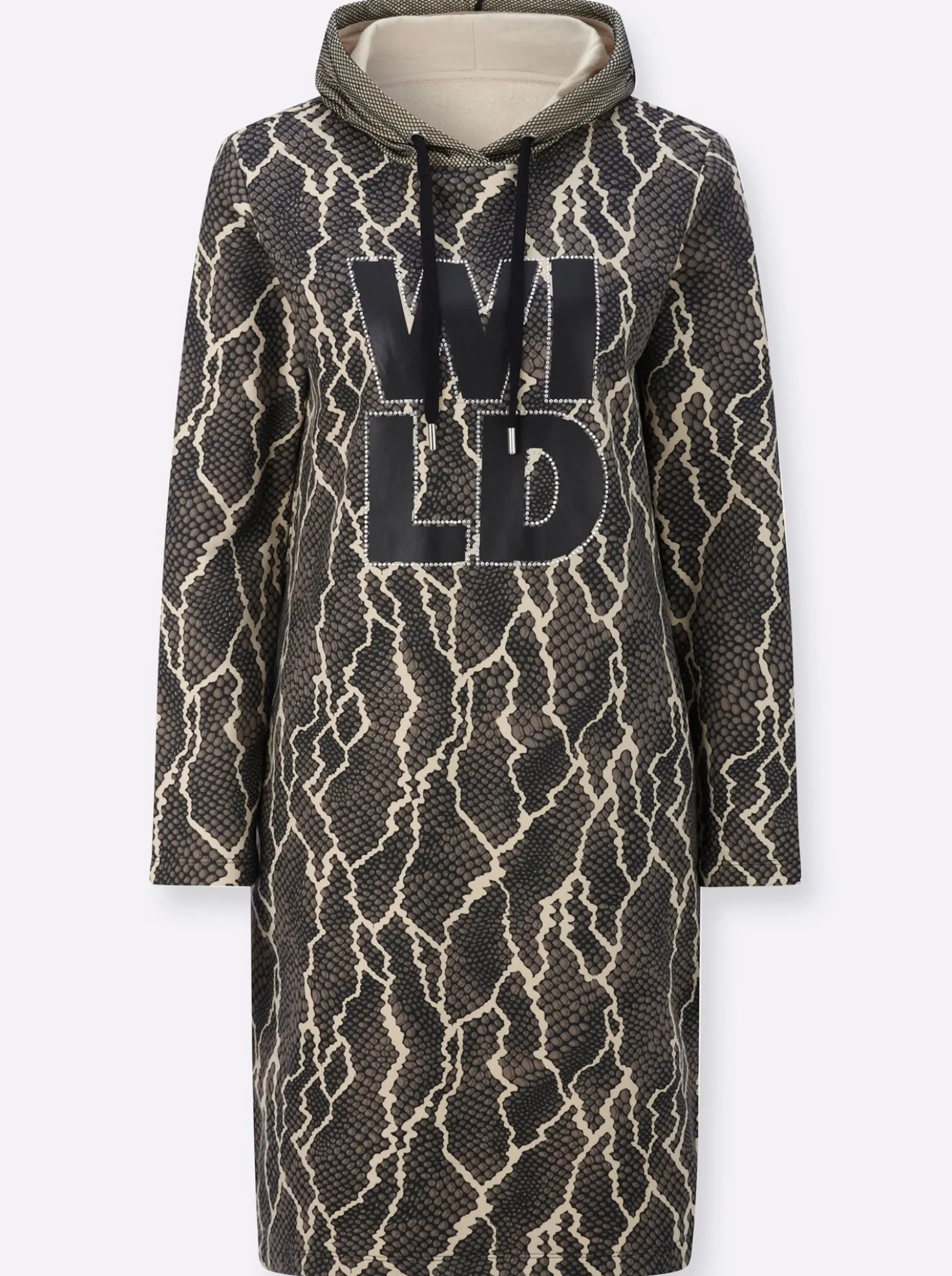 Druckkleid in Sweat-Qualität