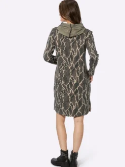 Druckkleid in Sweat-Qualität