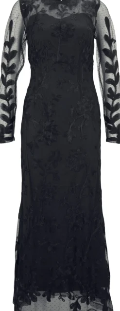 Elegantes Abendkleid mit Stickerei