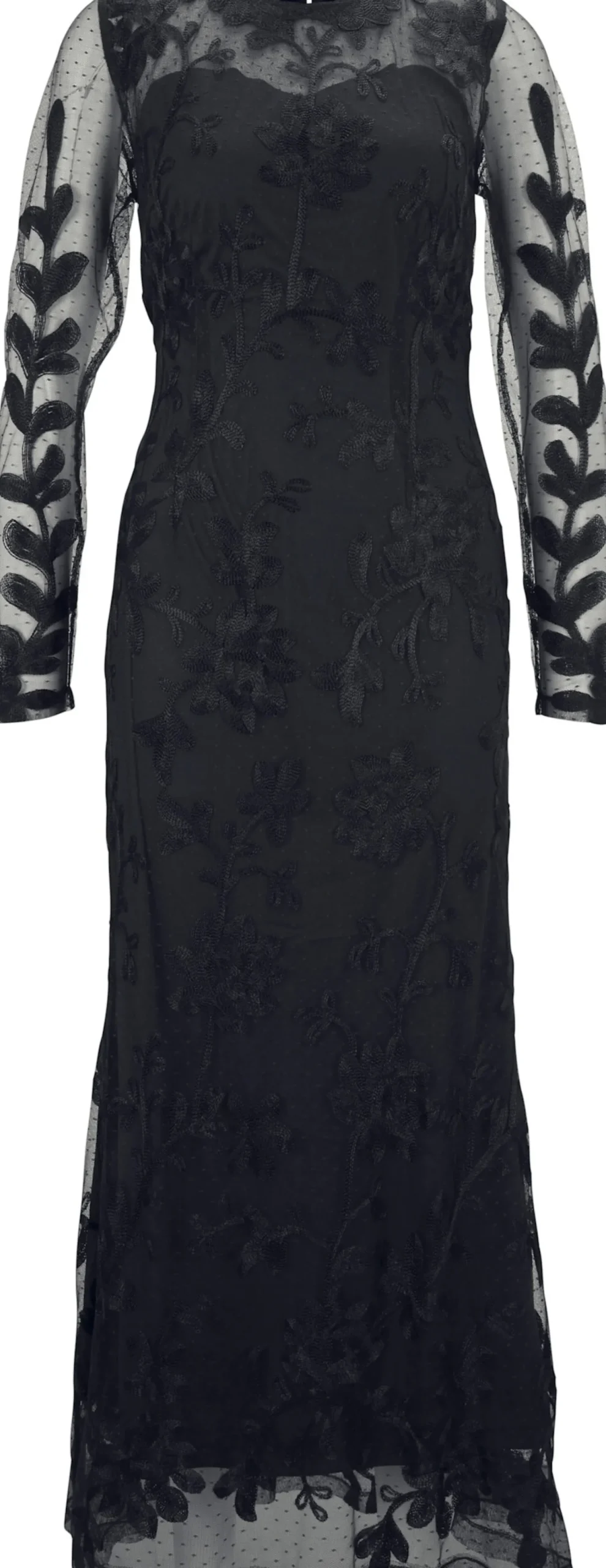 Elegantes Abendkleid mit Stickerei