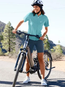 Fahrradhose mit gepolsterter, abknöpfbarer Innenhose
