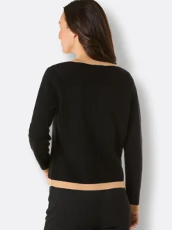 Feinstrickjacke in Merino-Qualität