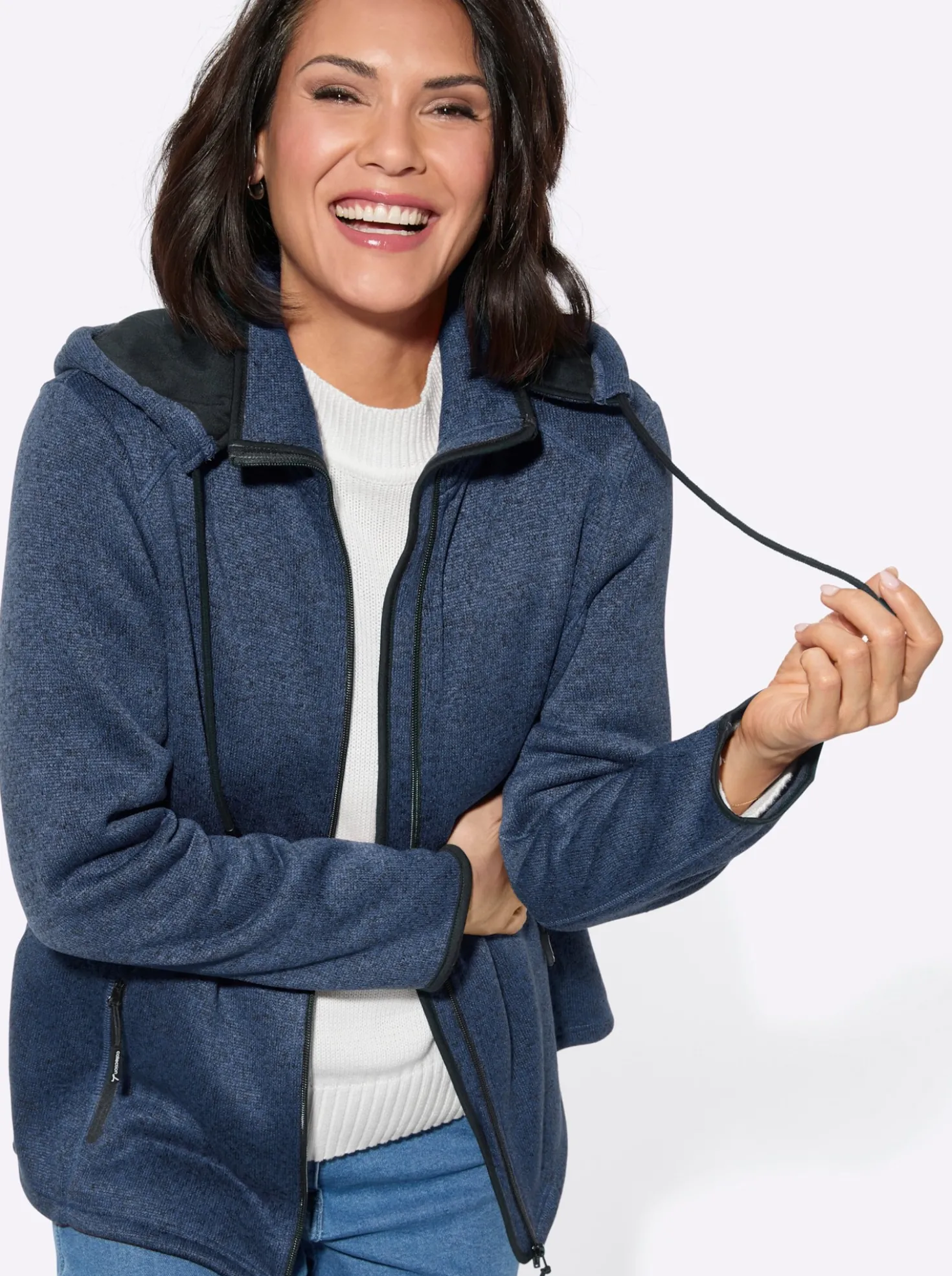 Fleecejacke mit Antipilling-Ausrüstung