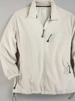 Fleecejacke mit elastischen Ärmelbündchen
