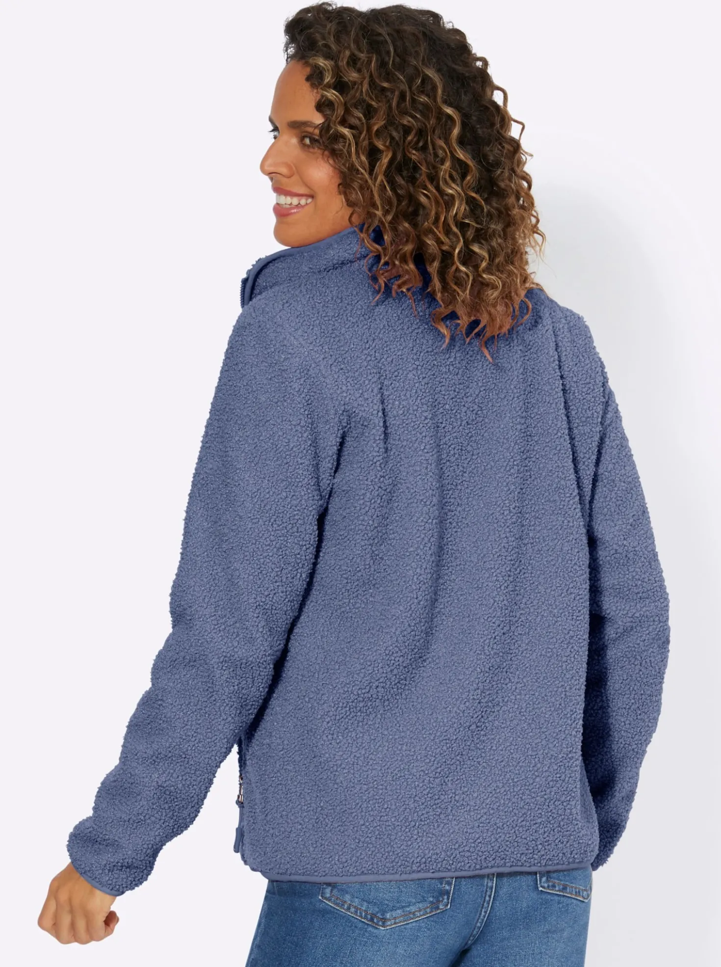 Fleecejacke mit Reißverschluss-Taschen