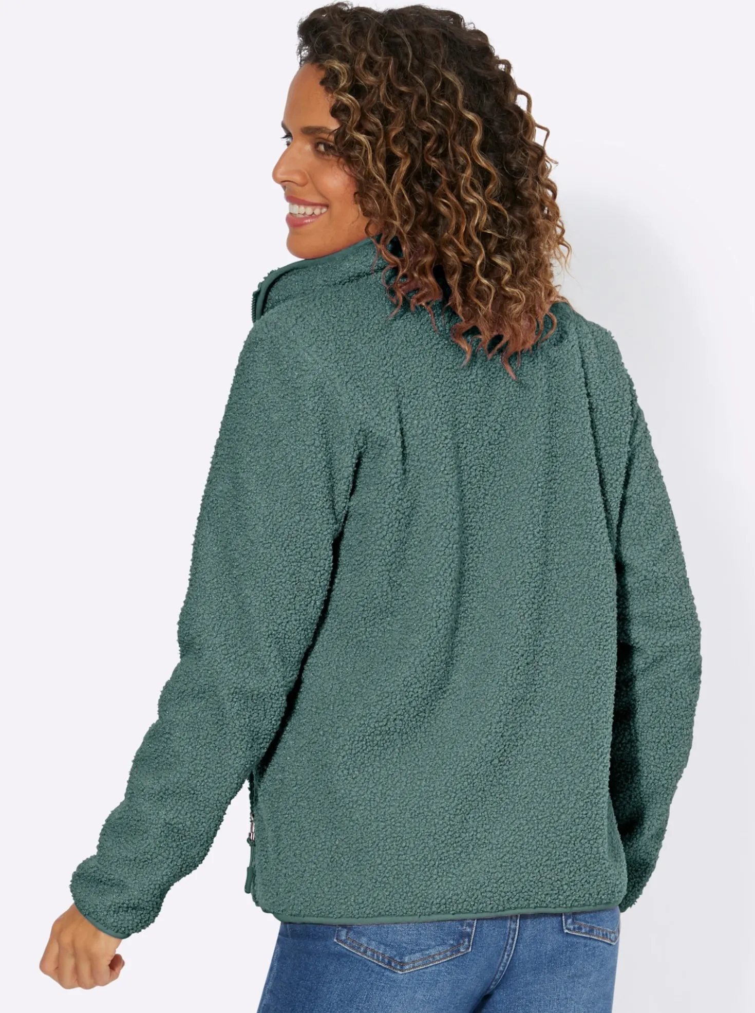 Fleecejacke mit Reißverschluss-Taschen