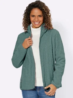 Fleecejacke mit Reißverschluss-Taschen