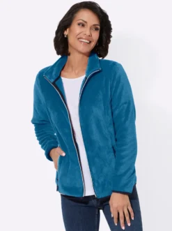 Fleecejacke mit Reißverschluss-Taschen