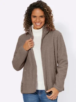 Fleecejacke mit Reißverschluss-Taschen