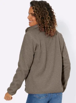 Fleecejacke mit Reißverschluss-Taschen