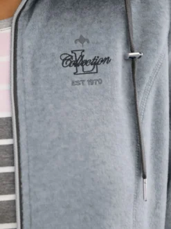Fleecejacke mit schrägen Reißverschluss-Taschen