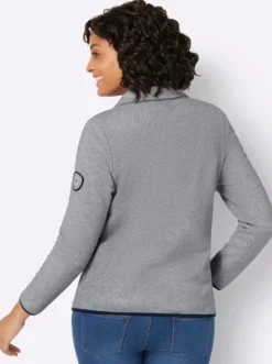 Fleecejacke mit Stickerei