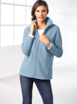 Fleecejacke mit zwei Taschen
