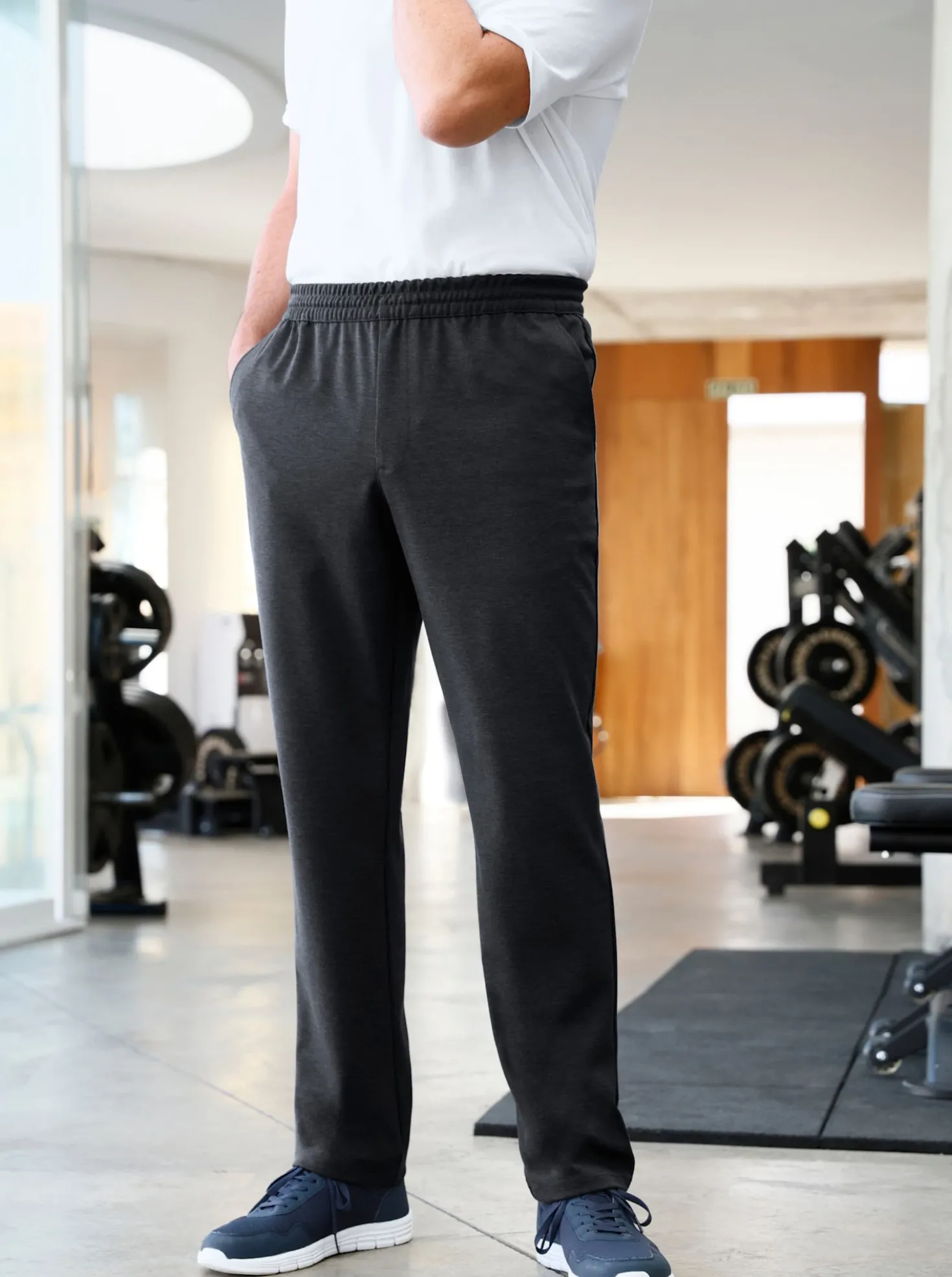 Freizeithose in Jacquard-Struktur