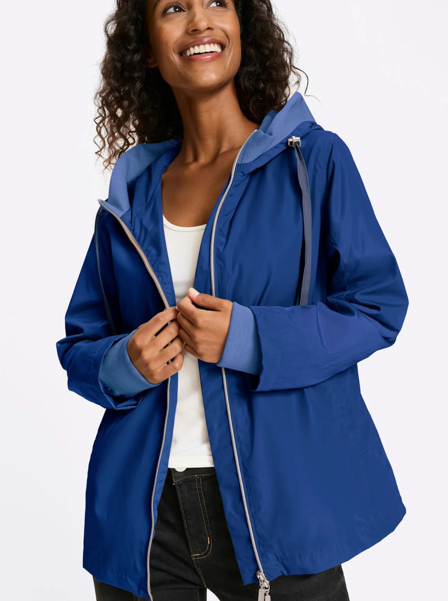 Freizeitjacke mit Kapuze