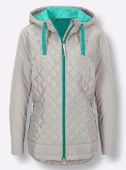 Funktionsjacke mit hinten längerem Saum